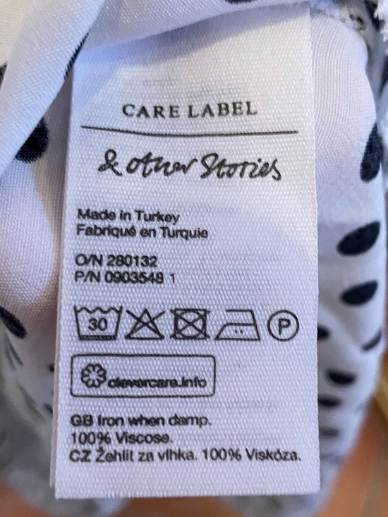 & Other Stories V-neck Chiffon Midi Dress Size 12 (Paris Atelier) - Picture 14 of 15